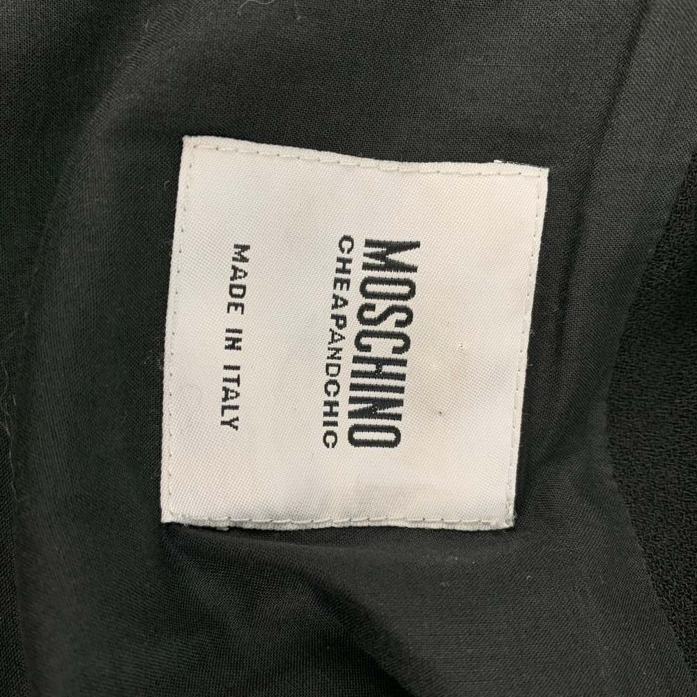 Vintage CHEAP and CHIC by MOSCHINO Black Wool Applique Jacket - Picture 7 of 7